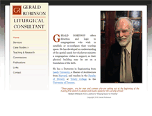 Tablet Screenshot of geraldrobinson.ca